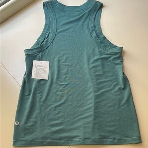 lululemon deep marina jersey training tank top size 6
